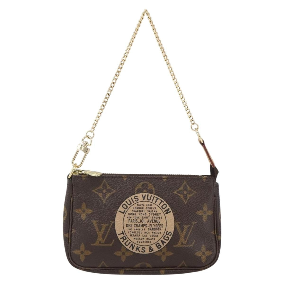 Louis Vuitton Pochette Accessoires Limited Edition Monogram Trunk Mini
