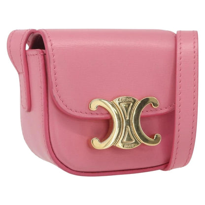 Celine Triomphe Shoulder Bag Smooth Calfskin Mini