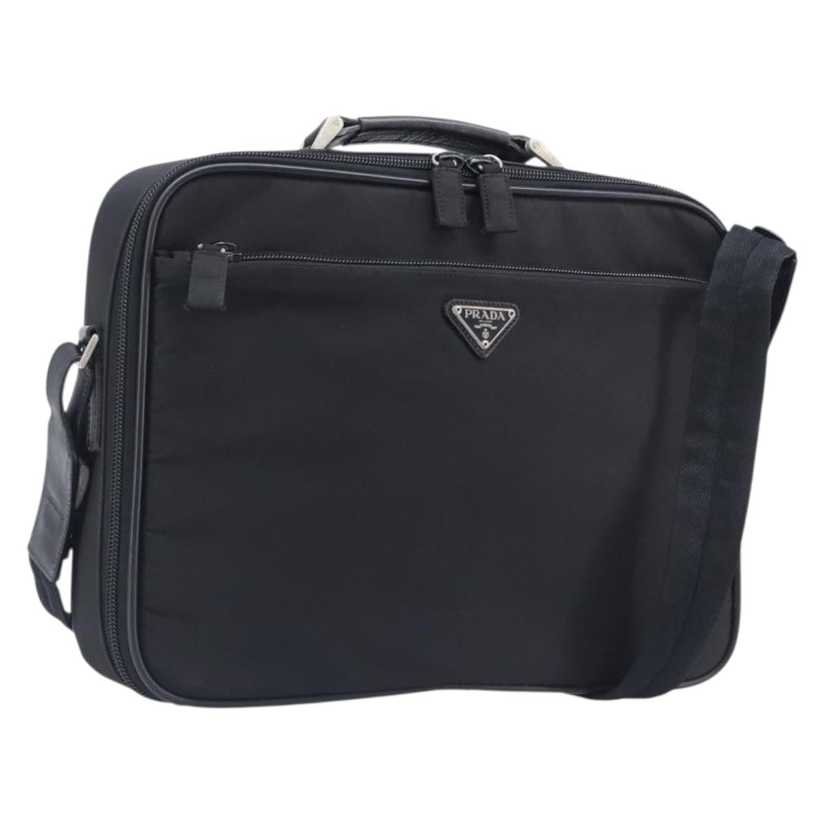 Prada Briefcase Tessuto and Saffiano Leather Large