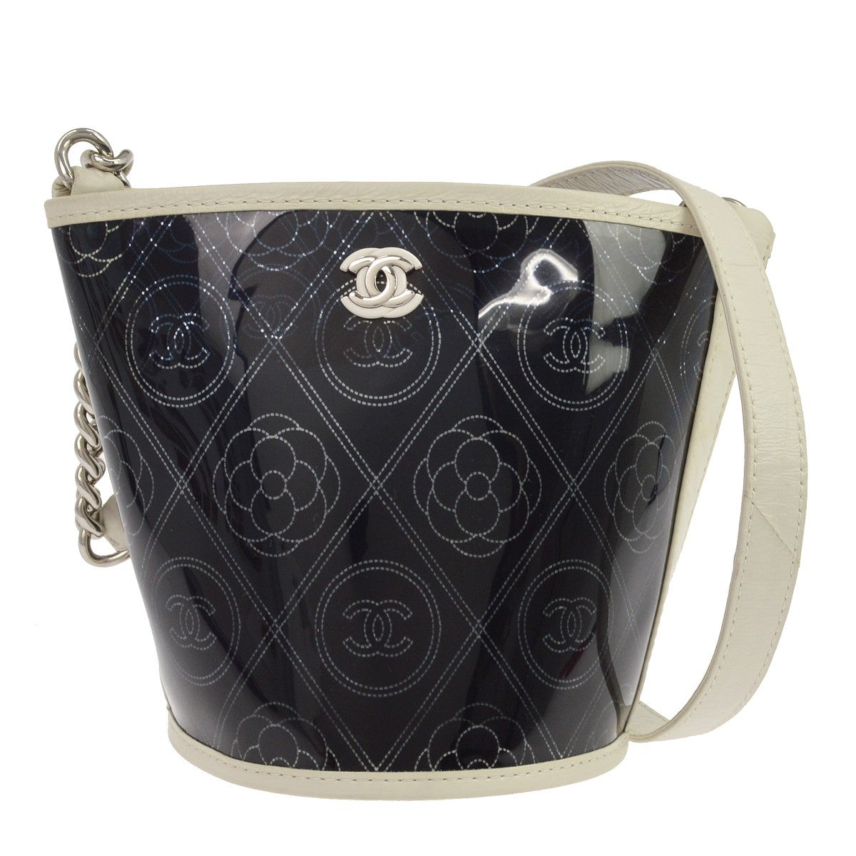 Chanel Camellia Coco Bucket Printed PVC Medium