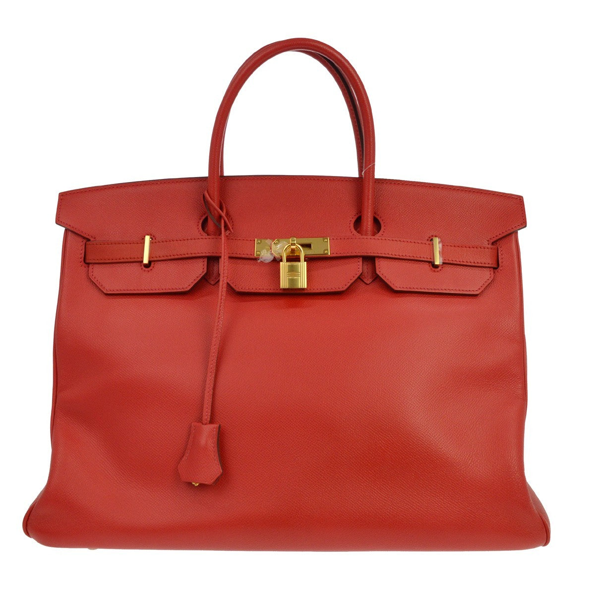 Hermes Birkin Red Epsom with Gold Hardware 40