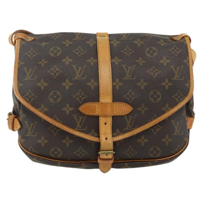Louis Vuitton Saumur Handbag Monogram Canvas 30