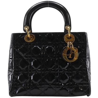 Christian Dior Lady Dior NM Cannage Quilt Patent Medium