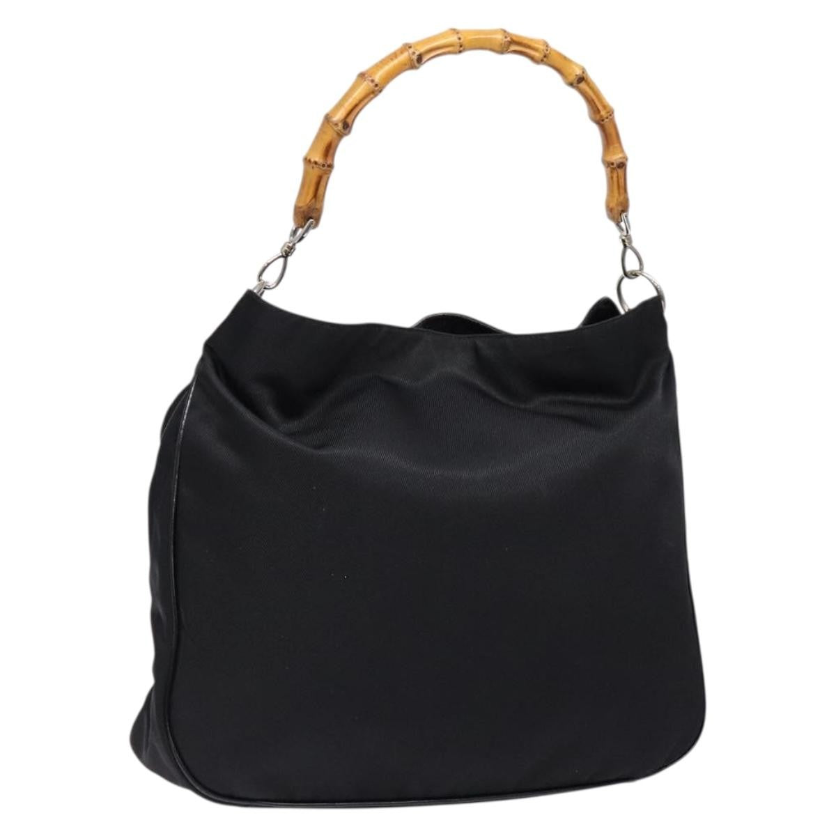 Gucci Vintage Bamboo Handle Tote Nylon Product Image