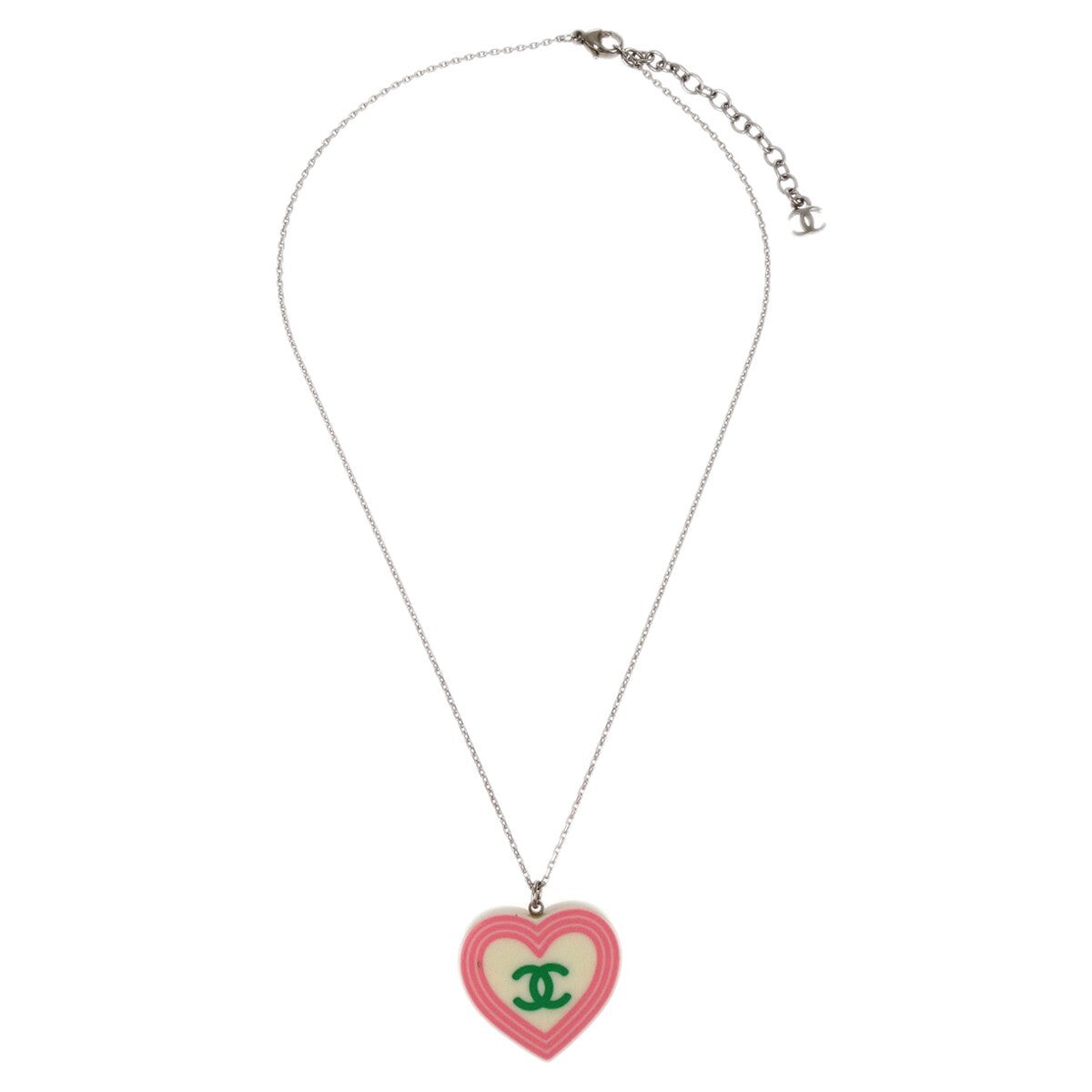 Chanel CC Heart Pendant Metal and Enamel Product Image