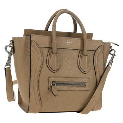Celine Luggage Bag Grainy Leather Nano
