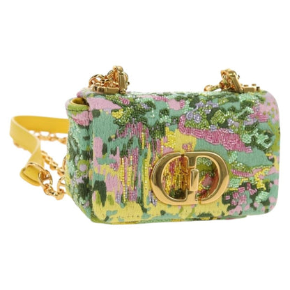 Christian Dior Caro Bag Embroidered Canvas Small