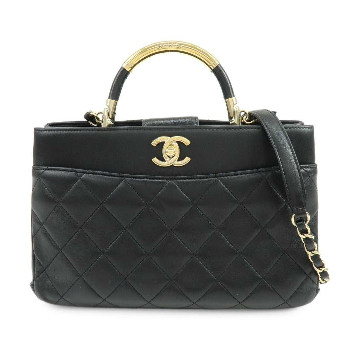 Chanel Filigree Turn-Lock Quilted Lambskin Medium