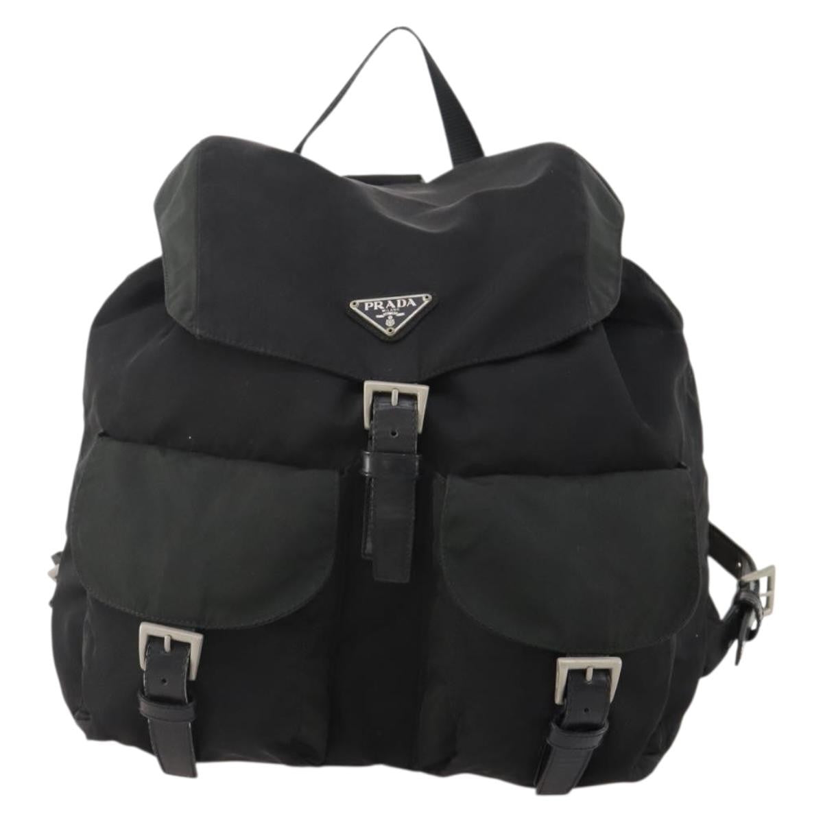 Prada Double Front Pocket Backpack Tessuto Medium