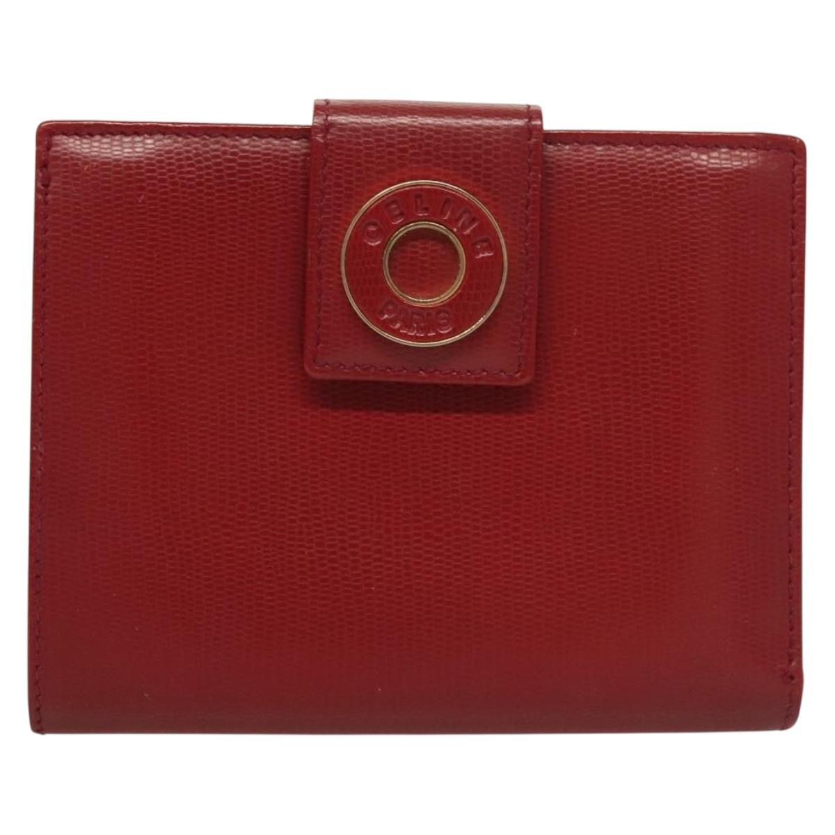 Celine Circle Logo Compact Wallet Leather Product Image