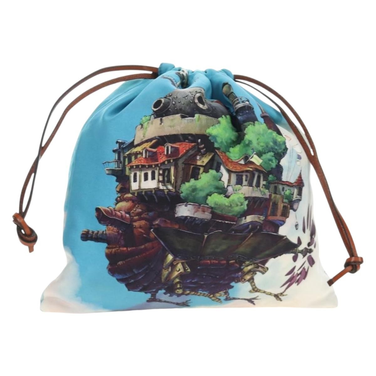 Loewe Paula Drawstring Printed Canvas Small