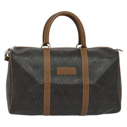 Christian Dior Vintage Honeycomb Handbag Canvas Leather Product Image