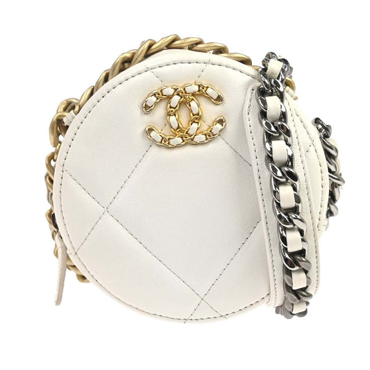 Chanel Round Clutch with Chain Quilted Lambskin Mini