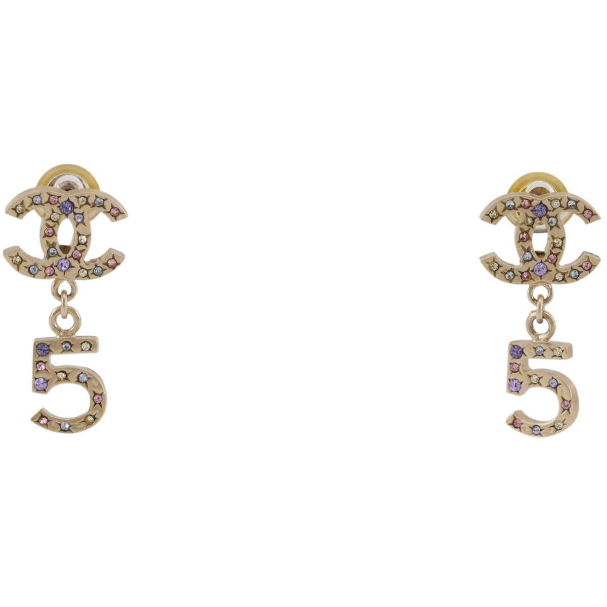 Chanel No.5 CC Chain Drop Metal and Enamel Product Image