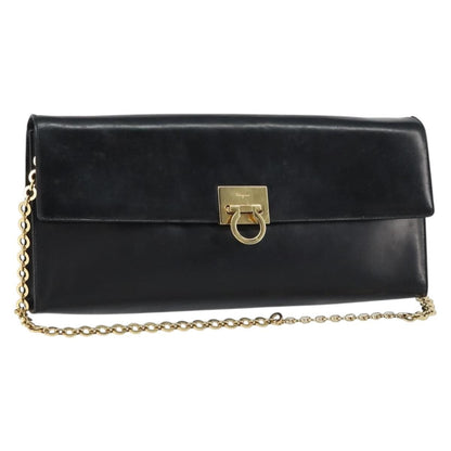 Salvatore Ferragamo Gancini Chain Shoulder bag Leather Product Image