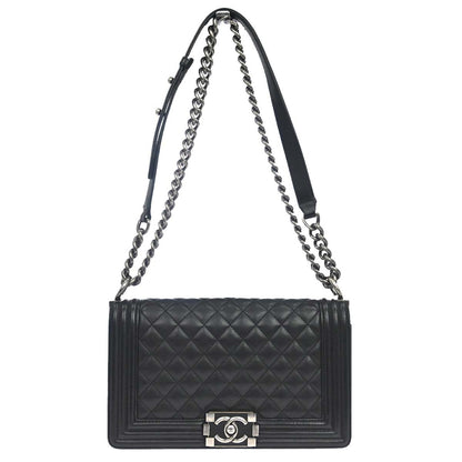 Chanel Boy Flap Quilted Lambskin New Medium
