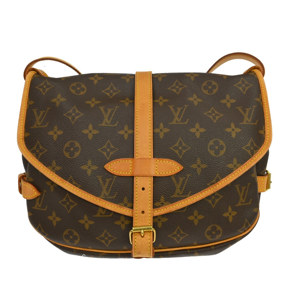 Louis Vuitton Saumur Handbag Monogram Canvas 30