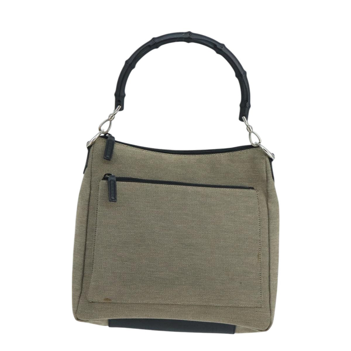 Gucci Vintage Bamboo Shoulder Bag Canvas Product Image