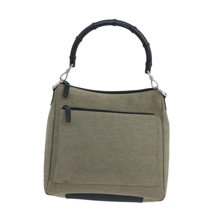 Gucci Vintage Bamboo Shoulder Bag Canvas Product Image