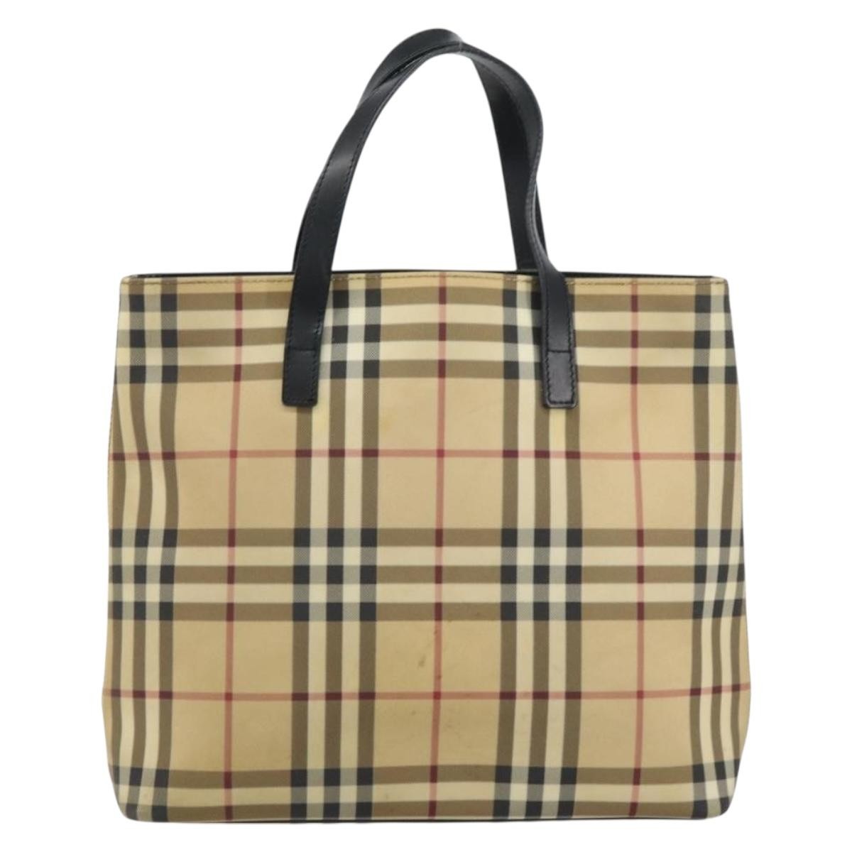 Burberry Nova Check Tote canvas check pattern Small