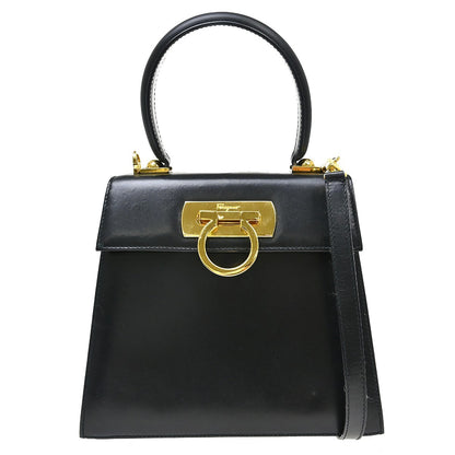 Salvatore Ferragamo Gancini Convertible Top Handle Leather Medium