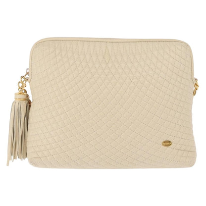 Bally Vintage Chain Shoulder Bag Quilted Leather Product Image