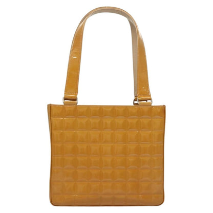 Chanel Chocolate Bar CC Tote Quilted Patent Small