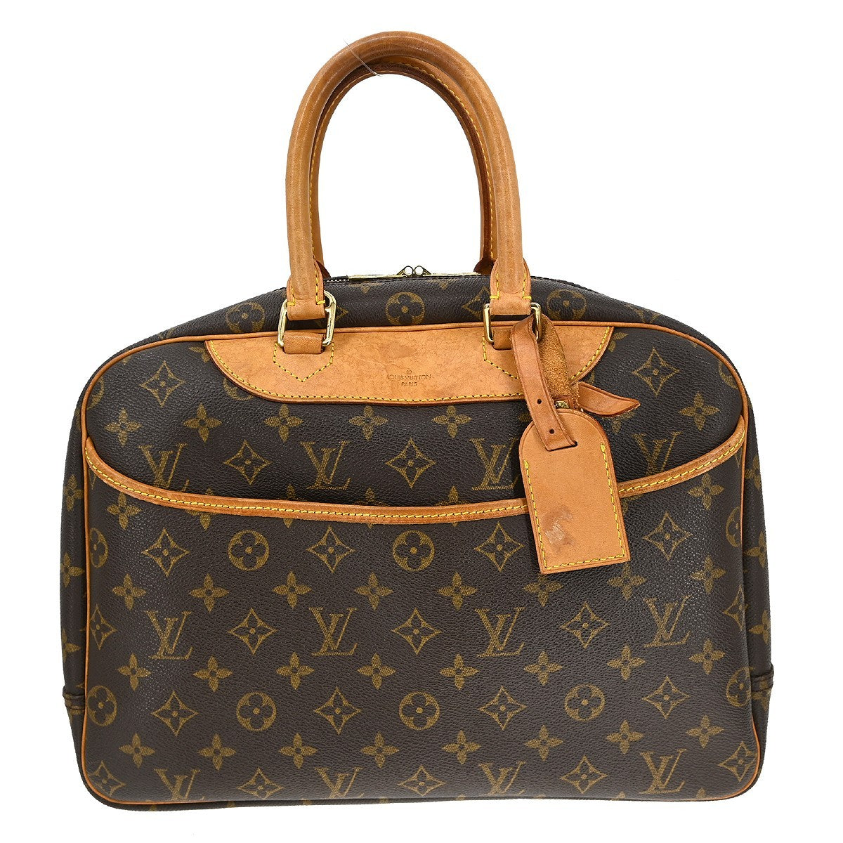 Louis Vuitton Deauville Handbag Monogram Canvas 34