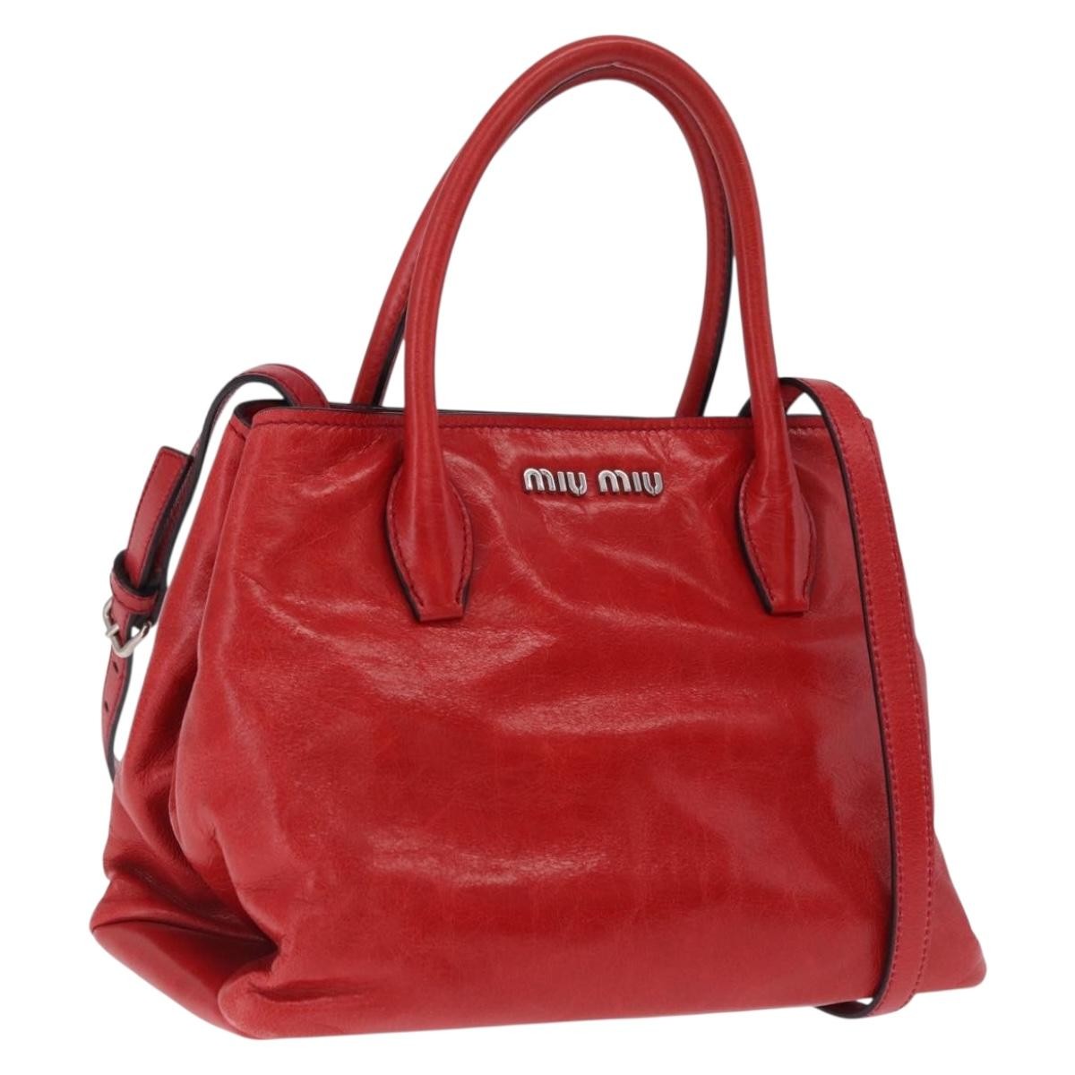 Miu Miu Convertible Vitello Shine Small