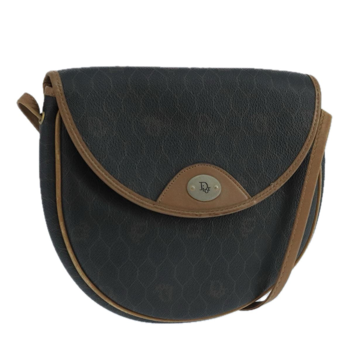 Christian Dior Vintage Honeycomb Flap Canvas and Leather Product Image