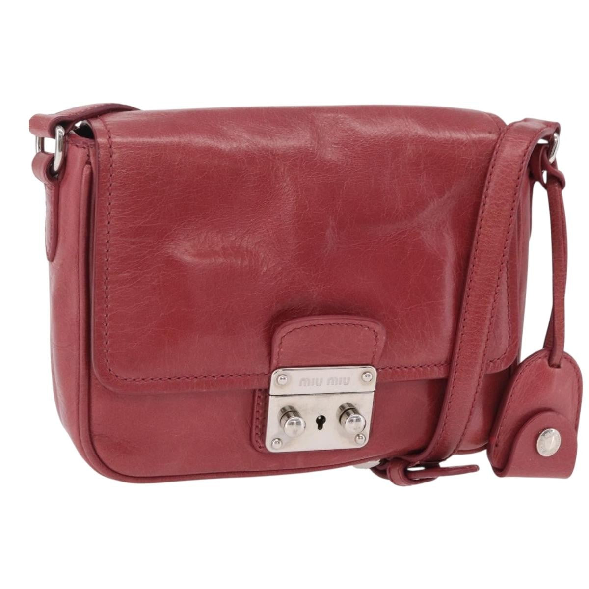 Miu Miu Madras Shoulder Leather Product Image