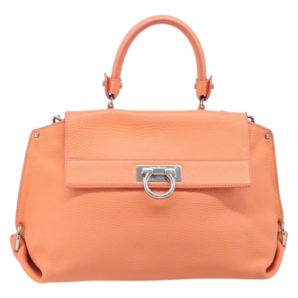 Salvatore Ferragamo Sofia Satchel Leather Medium