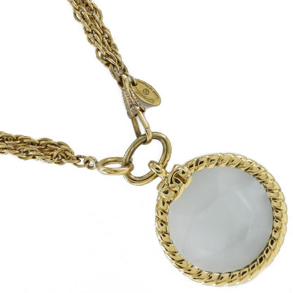 Chanel Vintage Double CC Pendant Necklace Metal Product Image
