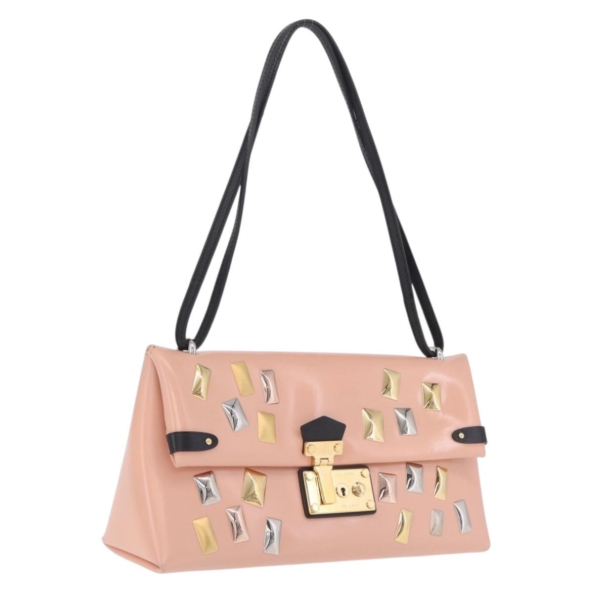 Louis Vuitton Sac Triangle Embellished Glazed Calfskin PM
