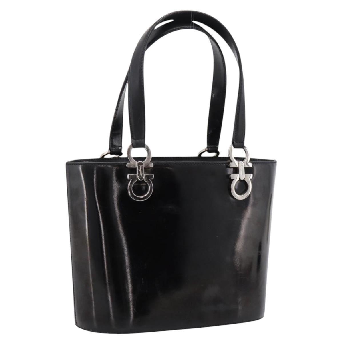 Salvatore Ferragamo Gancini Top Handle Patent leather Product Image