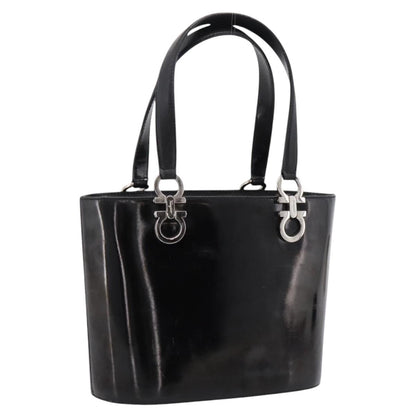Salvatore Ferragamo Gancini Top Handle Patent leather Product Image