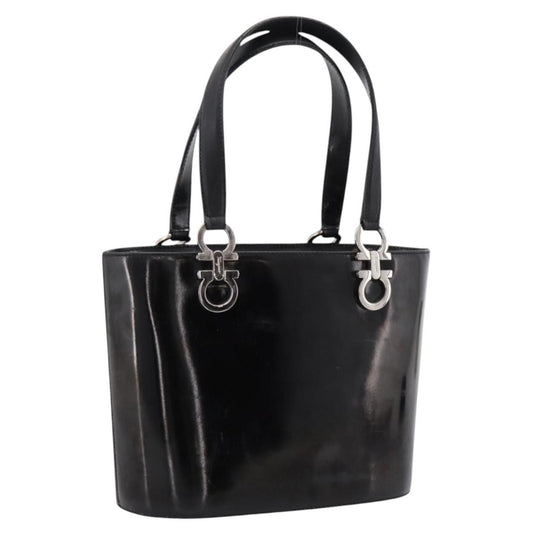 Salvatore Ferragamo Gancini Top Handle Patent leather Product Image