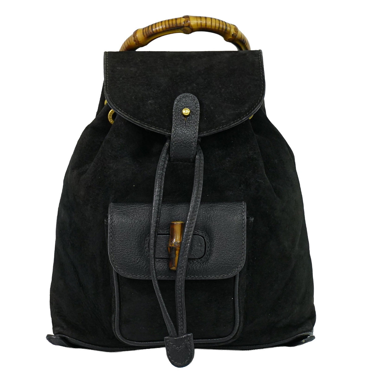 Gucci Vintage Bamboo Suede Mini