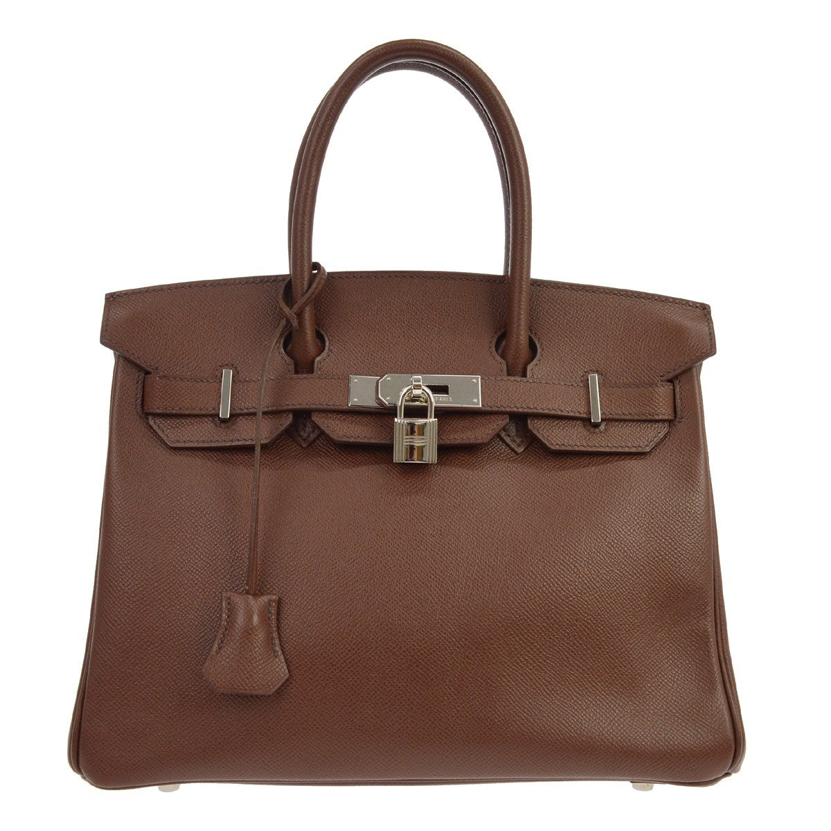 Hermes Birkin Brown Courchevel with Gold Hardware 30