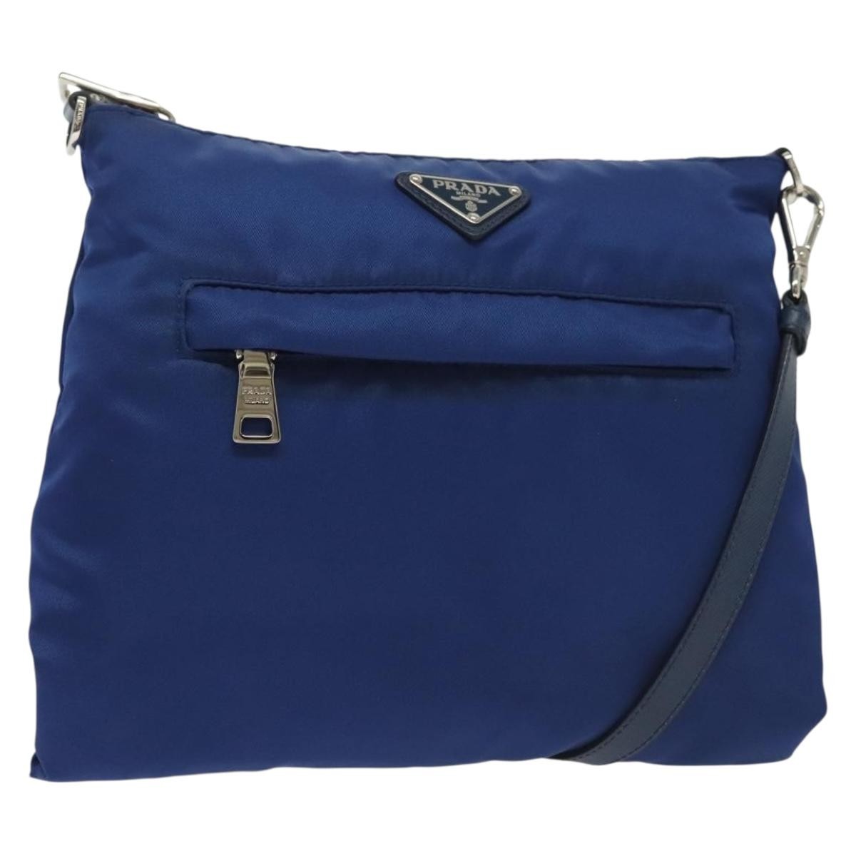 Prada Flat Messenger Tessuto with Leather Small