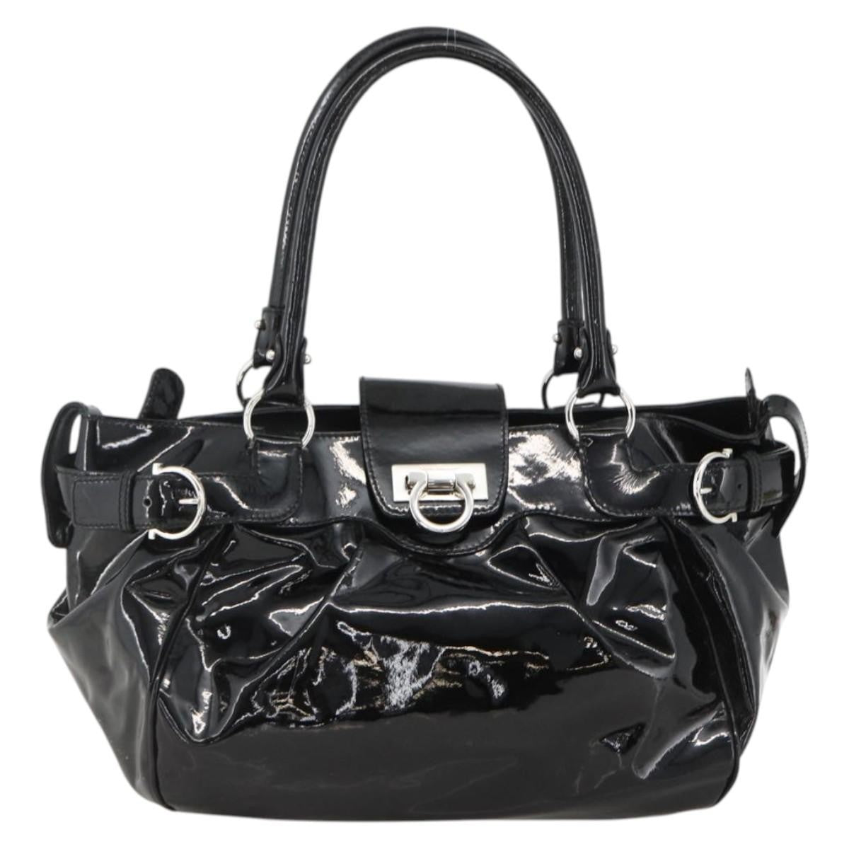 Salvatore Ferragamo Gancini Patent Leather Product Image
