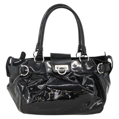 Salvatore Ferragamo Gancini Patent Leather Product Image