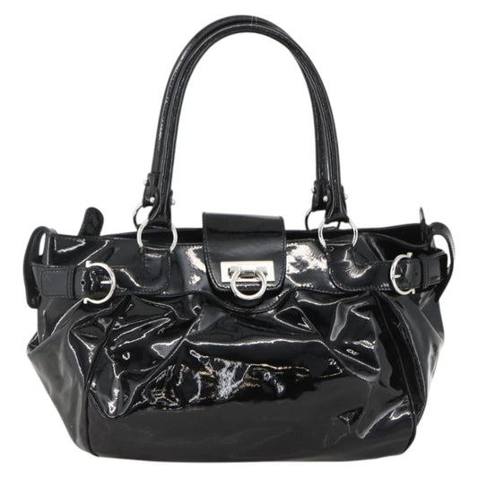 Salvatore Ferragamo Gancini Patent Leather Product Image
