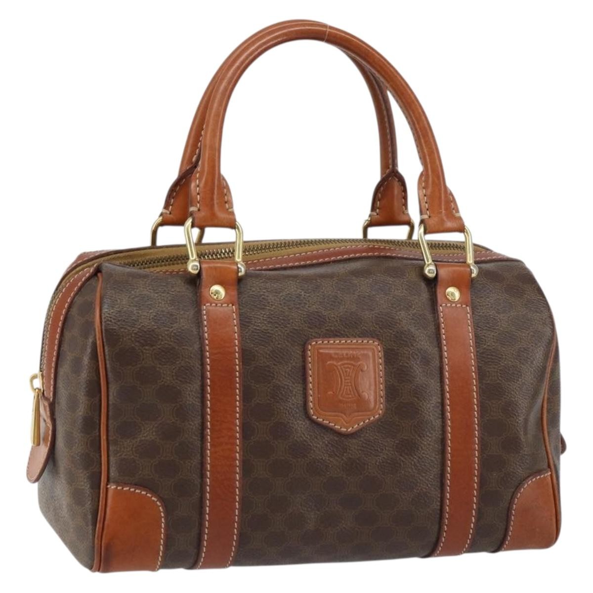 Celine Vintage Macadam Handbag Canvas and Leather Product Image