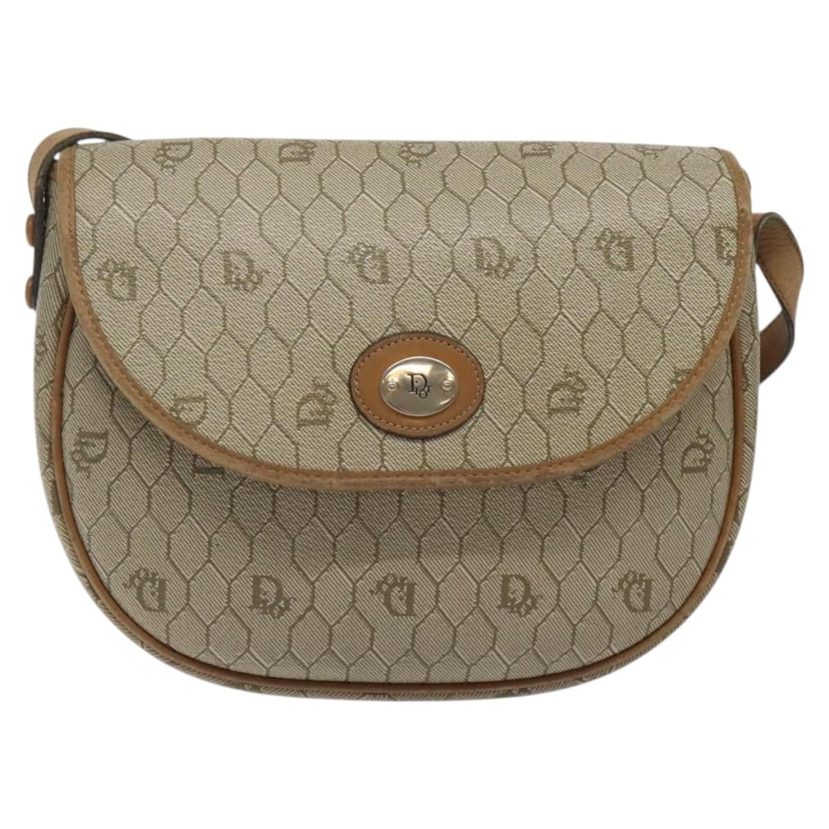 Christian Dior Vintage Honeycomb Flap Canvas and Leather Product Image