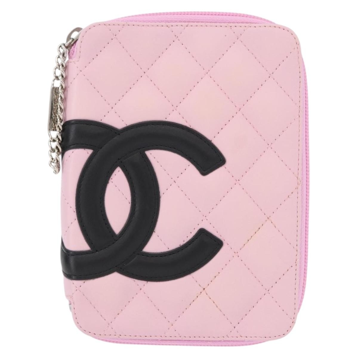Chanel Cambon Zip Around Cosmetic Case Quilted Leather Product Image