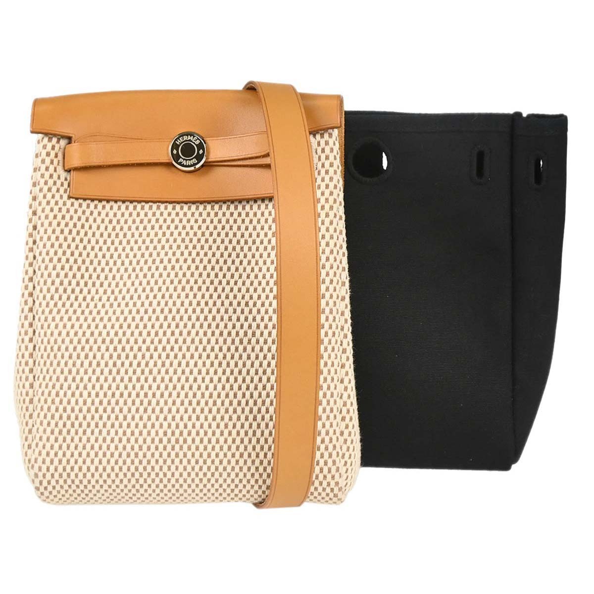 Hermes Herbag Toile and Leather TPM