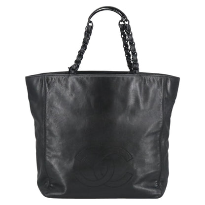 Chanel Vintage CC Resin Chain Tote Leather Medium