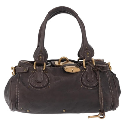 Chloe Paddington Lock Leather Medium