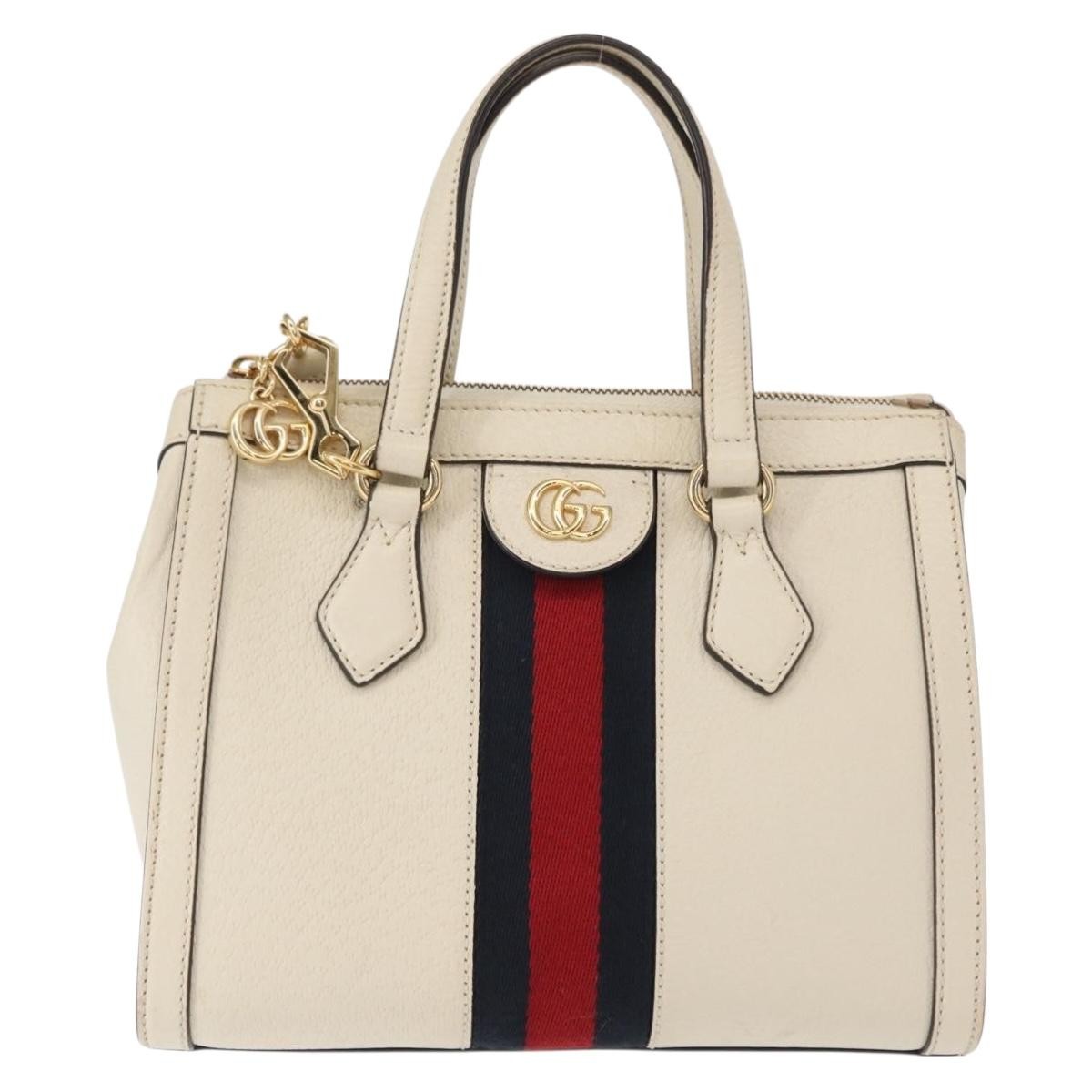 Gucci Ophidia Top Handle Tote Leather Small